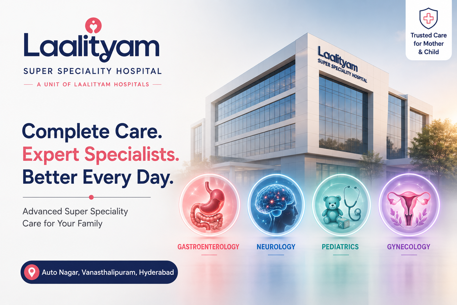 Expert Gastroenterology, Neurology, Pediatrics and Gynecology Treatment